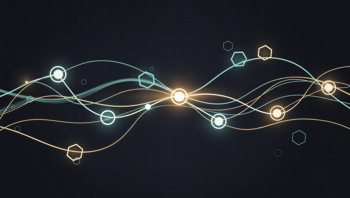 Abstract illustration of a decentralized network